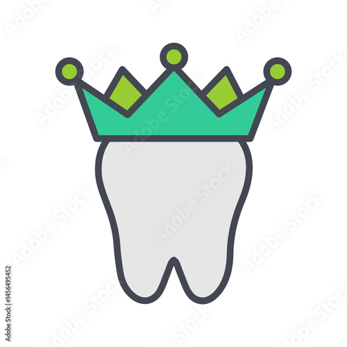 Dental Crown Vector Icon