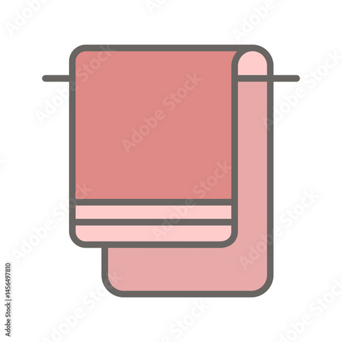 Spa Towels Vector Icon