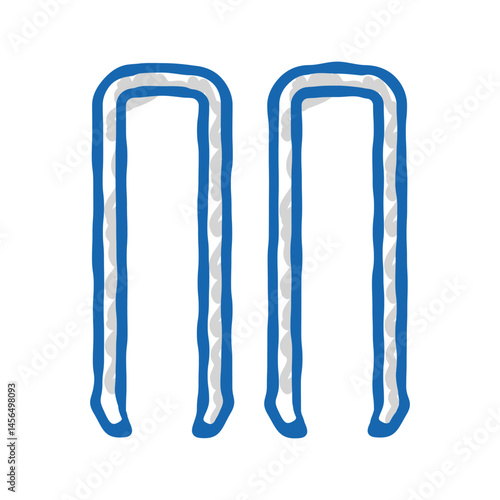 garden stakes tool icon doodle illustration