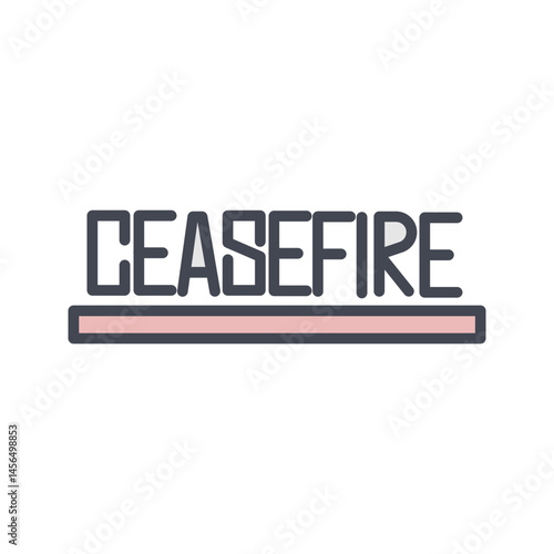 Ceasefire Vector Icon