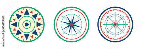 Set Various vintage marine compasses 