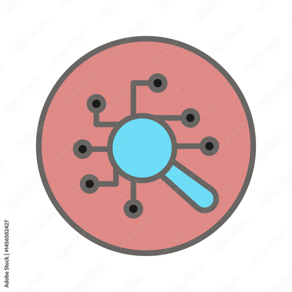 Digital Forensics Vector Icon