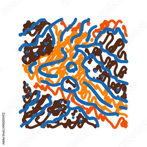 lava flow icon doodle illustration