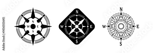 Set Various vintage marine compasses 