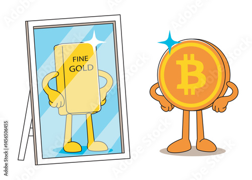 bitcoin is gold 2.0. evolution of investment assets. wealth goods past and present