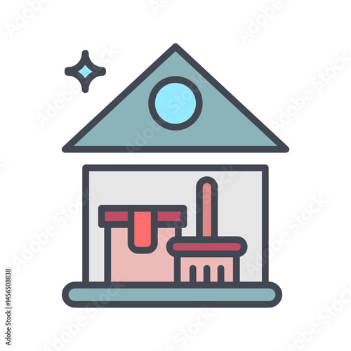 Spring Cleaning Vector Icon