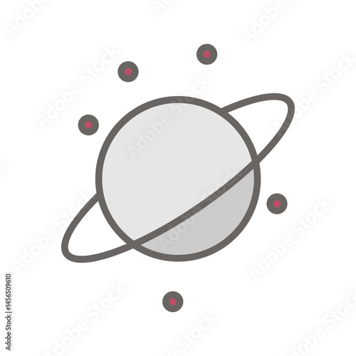 Planetary Rings Vector Icon