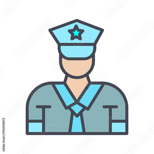 Security Guard Vector Icon