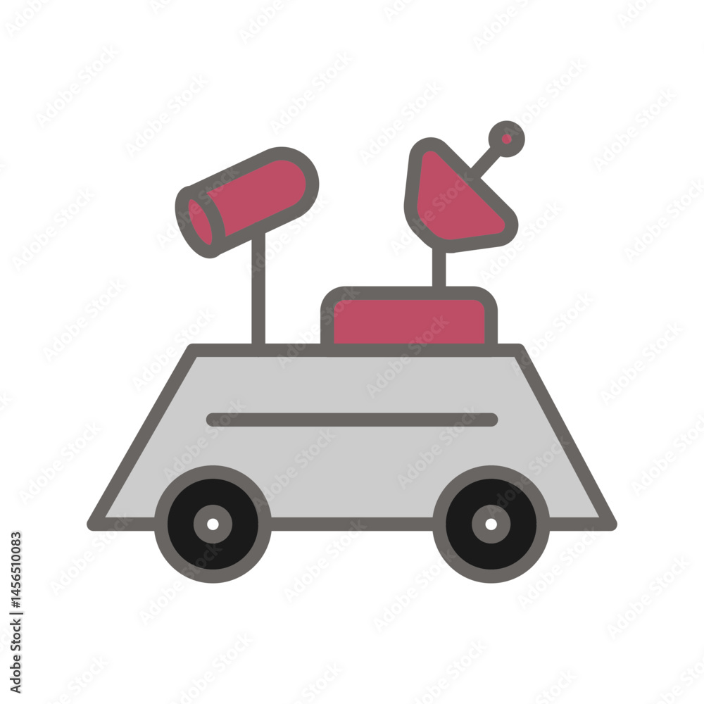 Lunar Rover Vector Icon Lunar Rover Vector Icon
