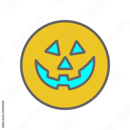 Jack Lantern Face Vector Icon