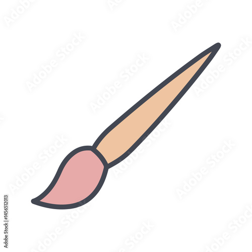 Art Brush Vector Icon