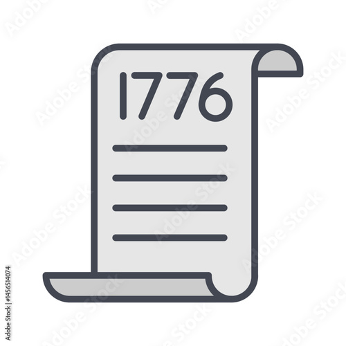 Declaration Scroll Vector Icon