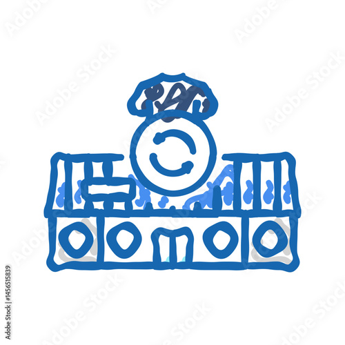 thrift shop store icon doodle illustration