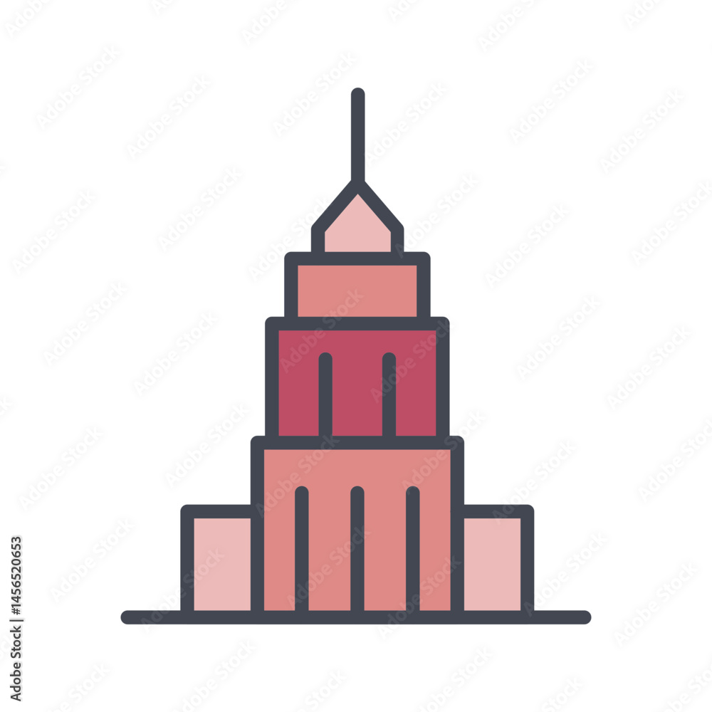 Historic Building Vector Icon Historic Building Vector Icon