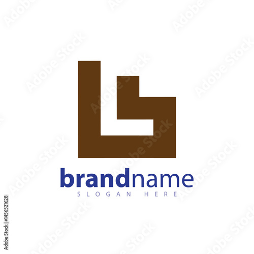 L B Logo vector template