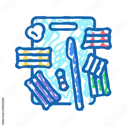 plasticine modeling kid leisure icon doodle illustration
