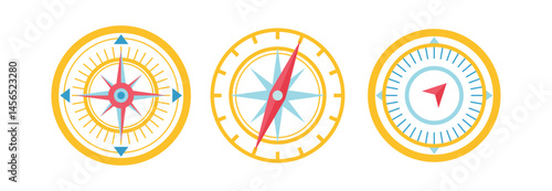 Set Various vintage marine compasses 