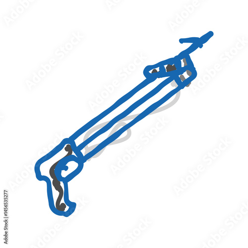 harpoon weapon military icon doodle illustration