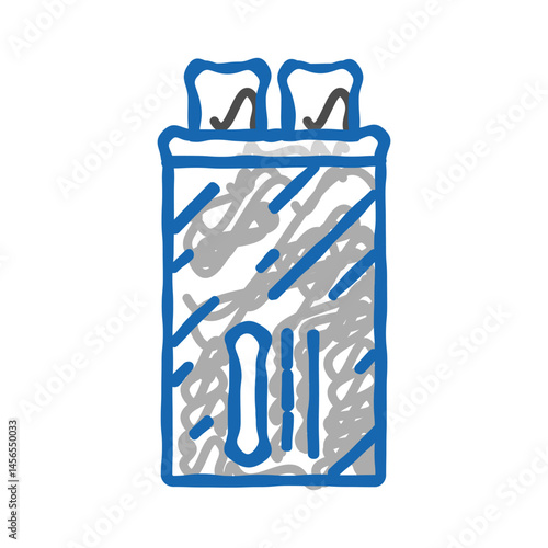ceramic capacitor electronic component icon doodle illustration