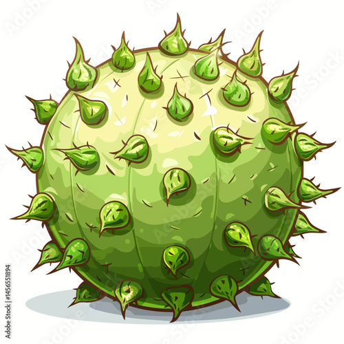 Vector illustration of a cactus plant 