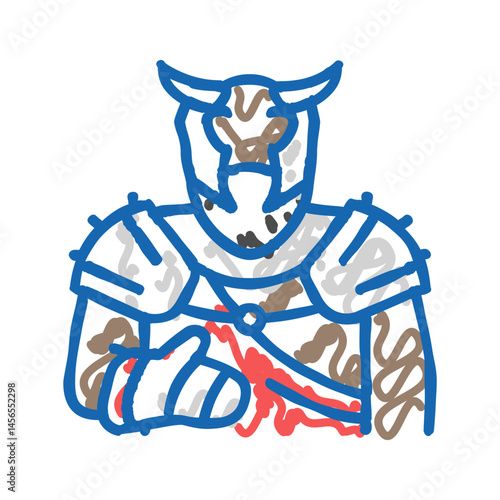 tartarus greek god ancient icon doodle illustration