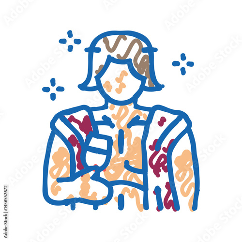 dionysus greek god ancient icon doodle illustration