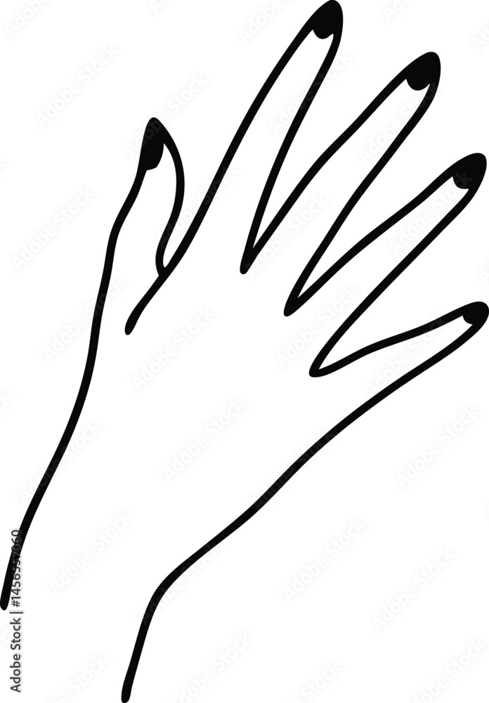 hand vector illustration hand vector illustration