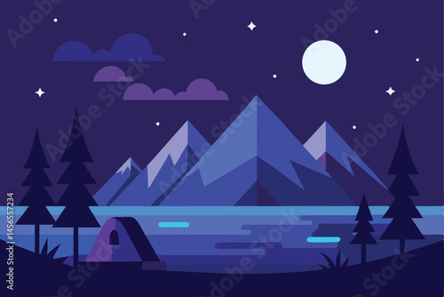 Full Moon Landscape