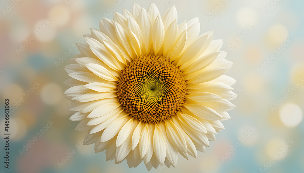 Obraz premium White Sunflower Close-up