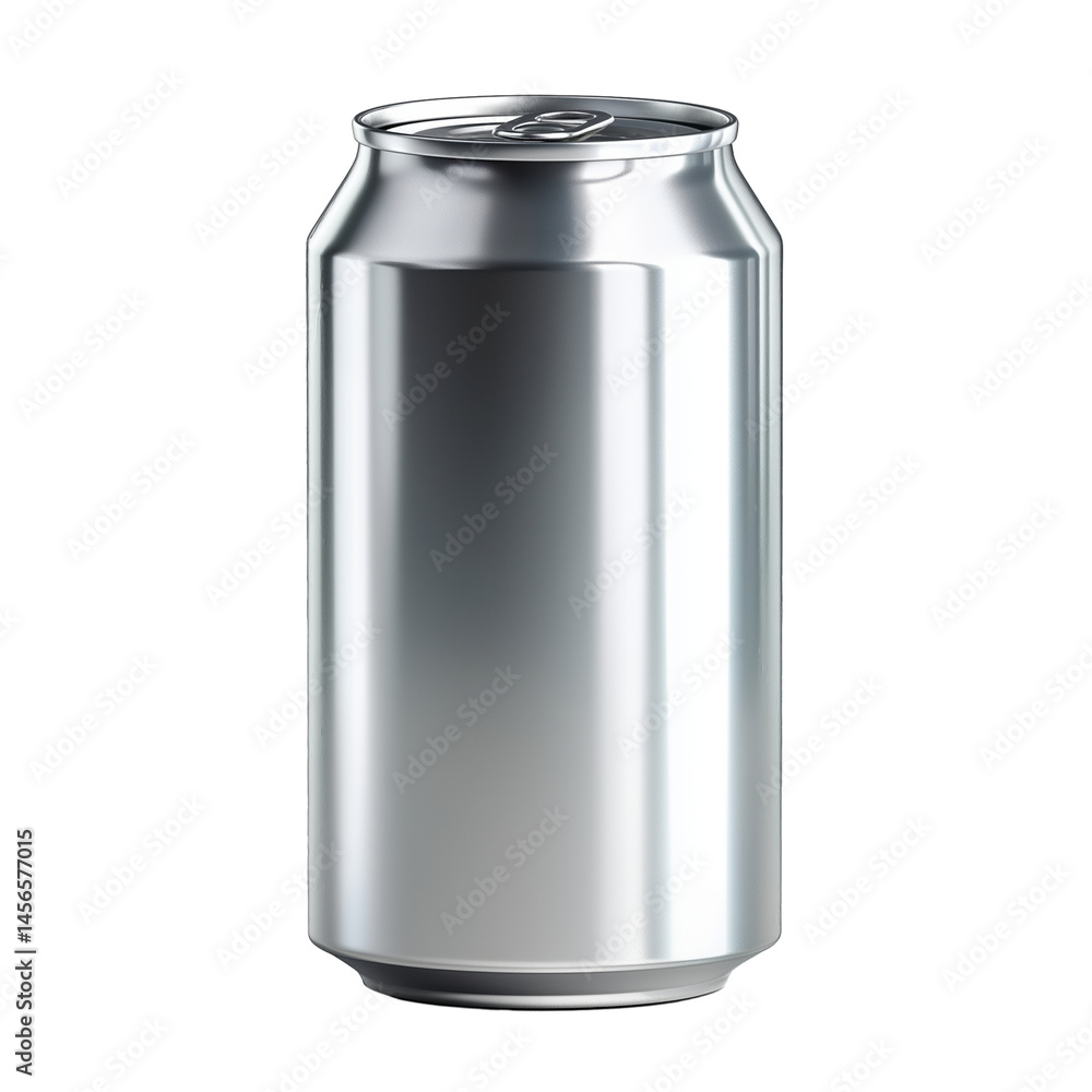 blank silver aluminum can isolated on white transparent background blank silver aluminum can isolated on white transparent background