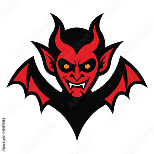 vector illustration of a devil
