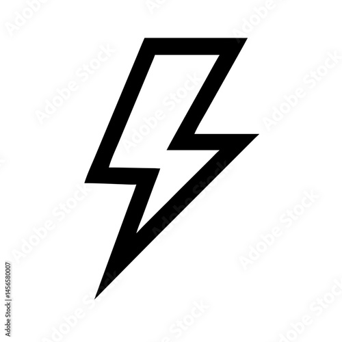 Free Download Lightning icon isolated on transparent background  - GFXLoad