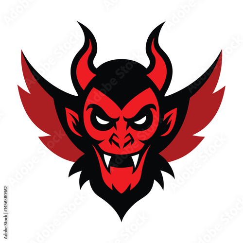 vector illustration of a devil