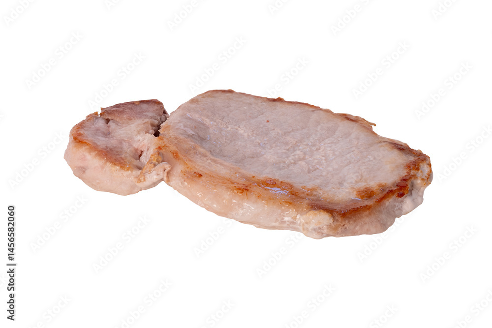 The Home made cooking grill pork isolat on white The Home made cooking grill pork isolat on white