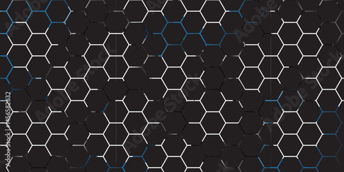 Abstract geometric vector design featuring a seamless hexagonal pattern with a honeycomb texture
