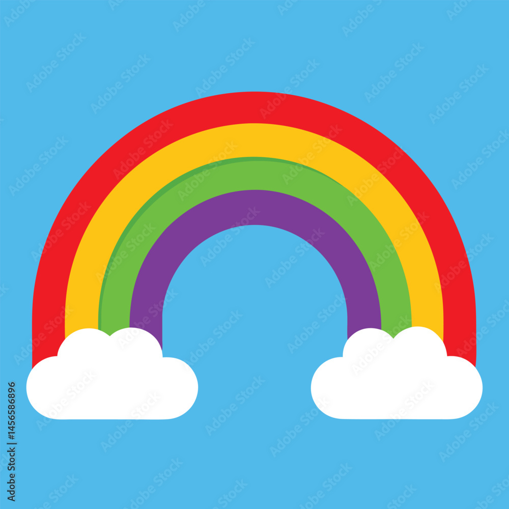 rainbow and clouds rainbow and clouds