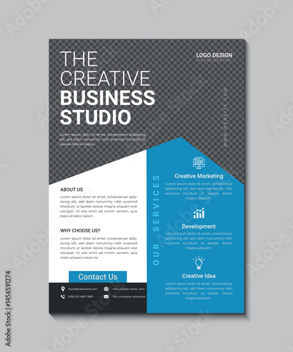 modern business flyer design template