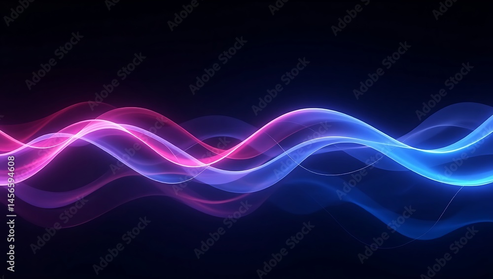 Obraz premium Ultra-unique abstract composition with radiant light flows