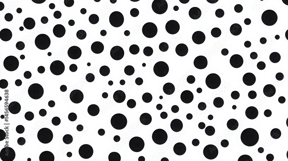 Fototapeta premium Create a seamless polka-dot pattern using Illustrator. 