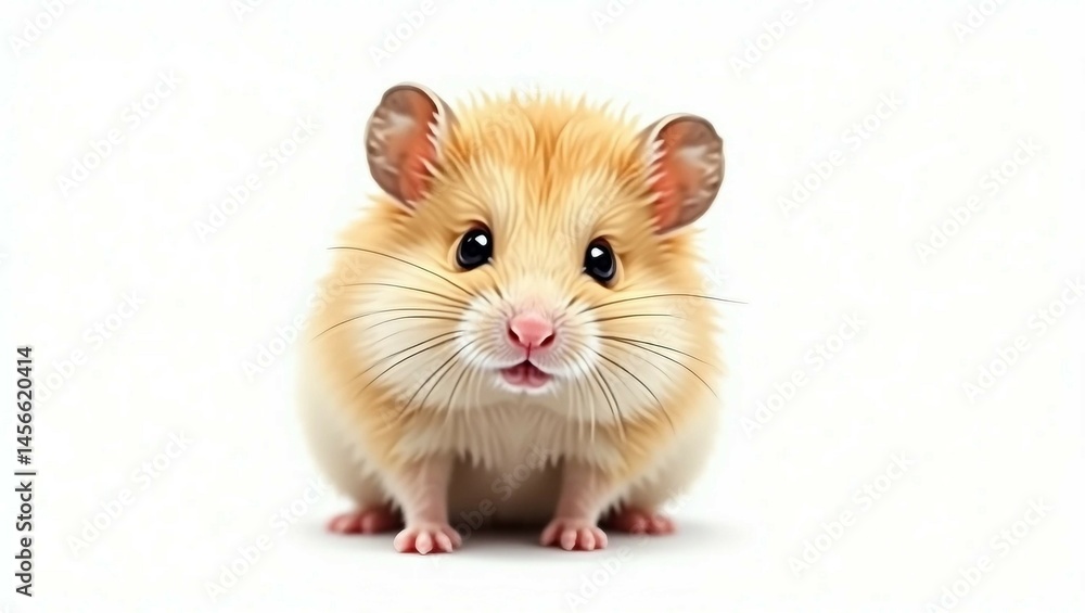 hamster on white background hamster on white background