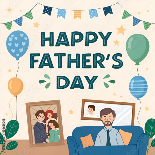 happy fathers day background celebration for the h