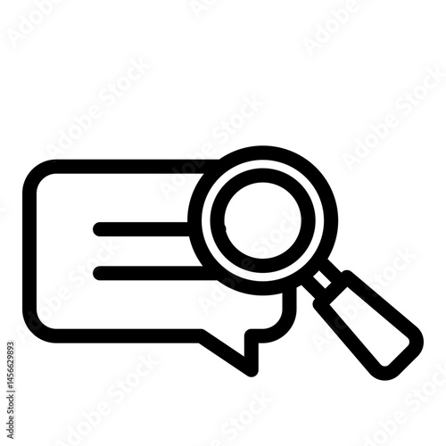 Search Vector Line Icon Design