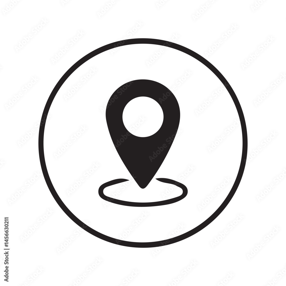 map pointer with icon map pointer with icon