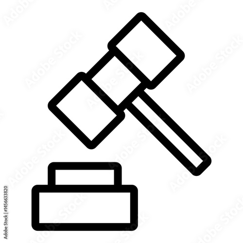Legal Vector Line Icon Design