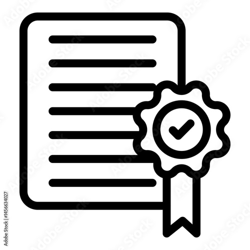 Auditor Vector Line Icon Design