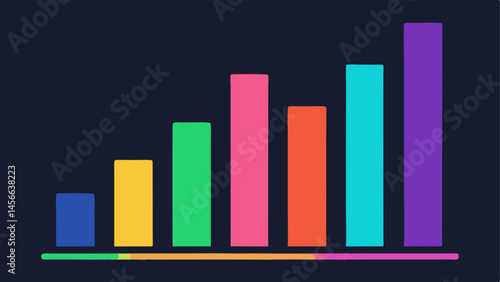 Declining Ratings Chart A declining bar chart illustrating traditional media viewership with colorful bars while a rising bar chart shows streaming service subscriptions depicted