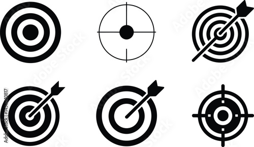 Target Icons Collection: Aim, Goal, Achievement Vector Pack