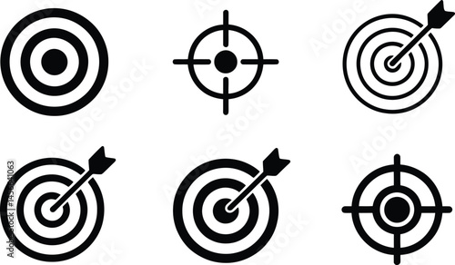 Target Icons Collection: Aim, Goal, Achievement Vector Pack