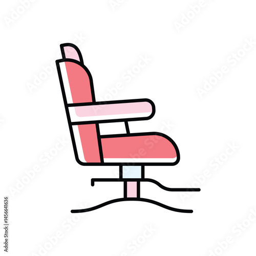 Barber Chair Icon vector stock illustration