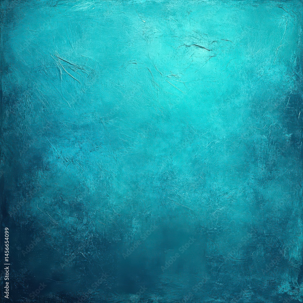 Obraz premium Bright turquoise background with slight texture 